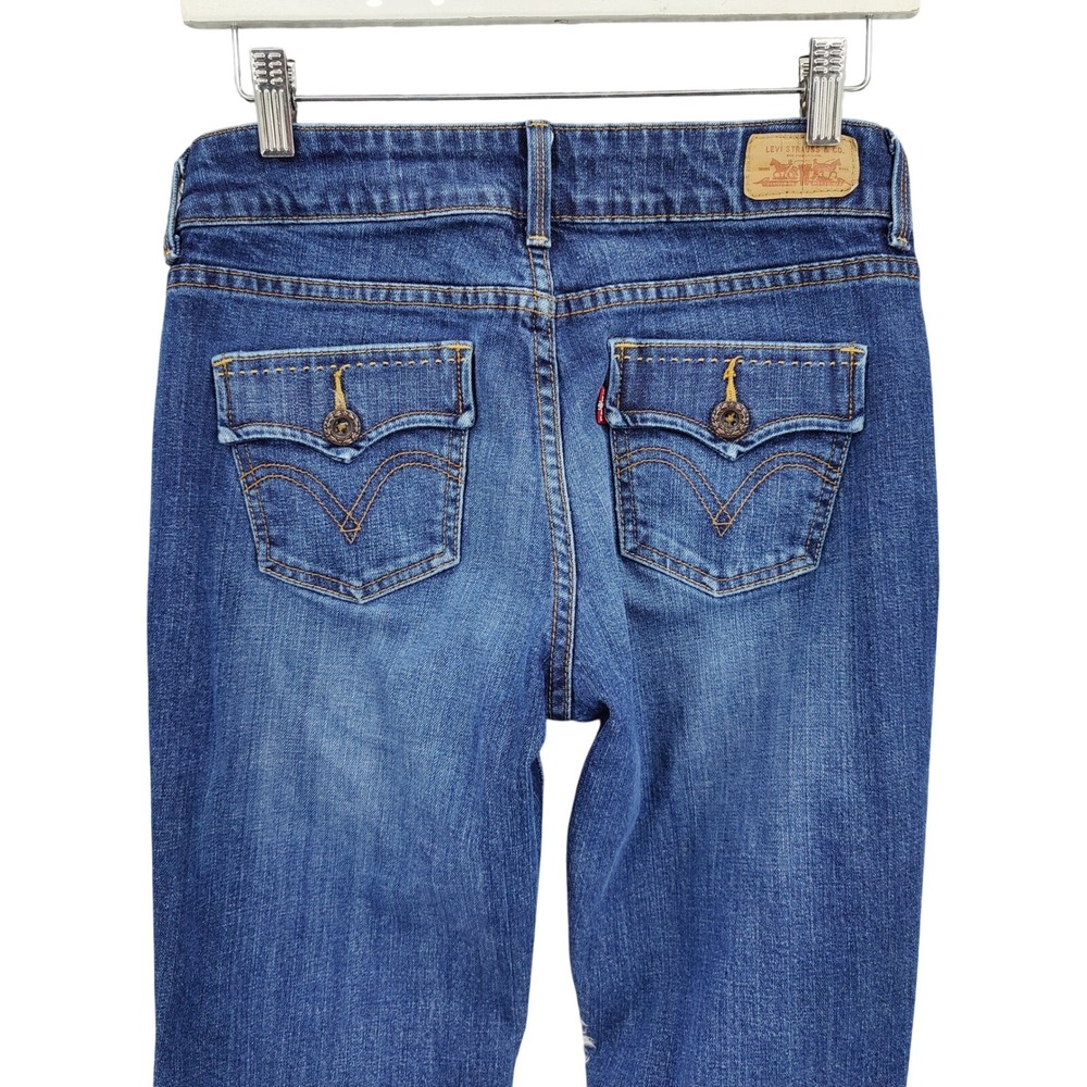 Levis Women Y2K Indie Western Retro 526 Slender Bootcut Jeans 4 Blue Flap Pocket